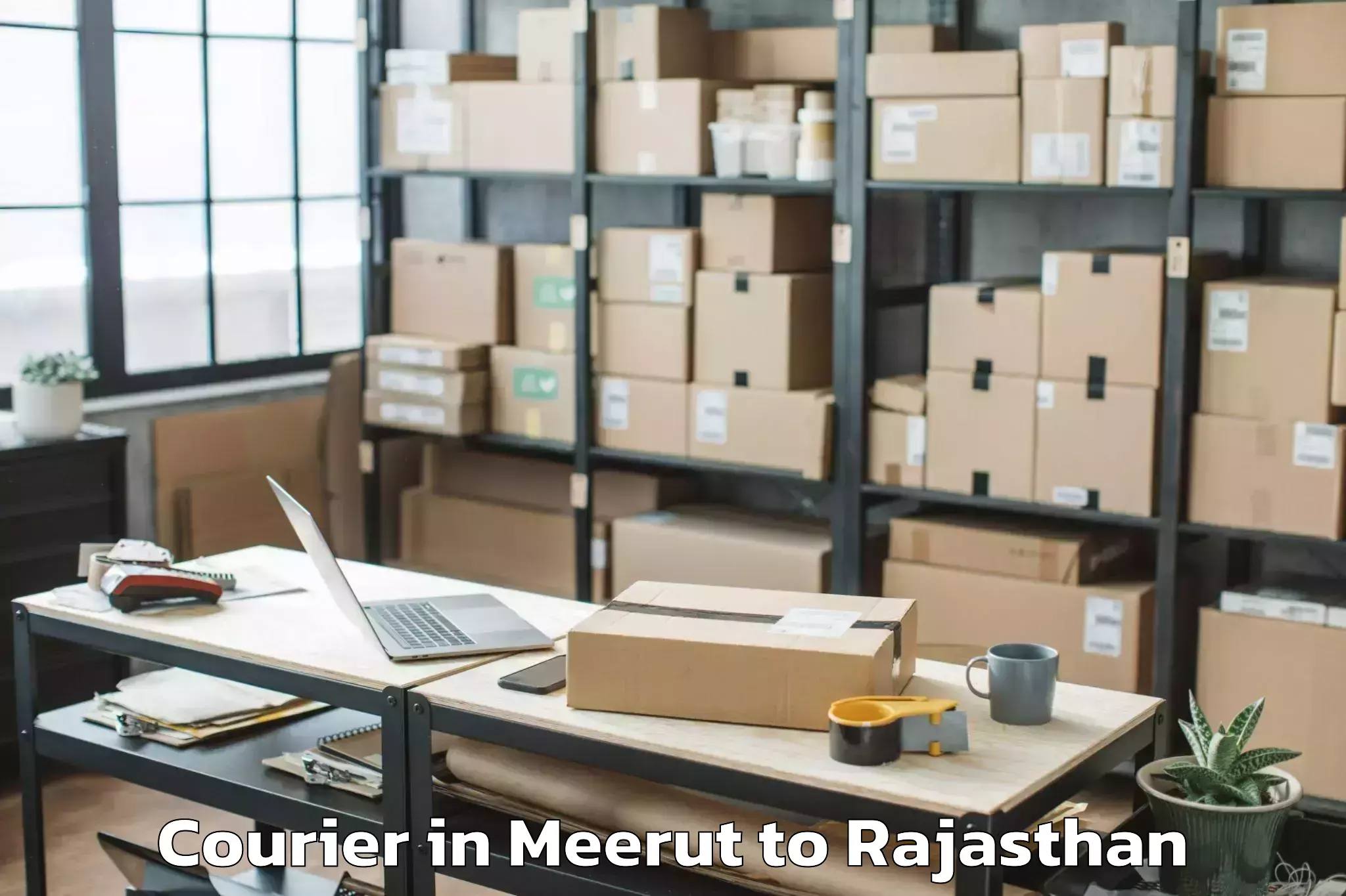 Hassle-Free Meerut to Padampur Courier